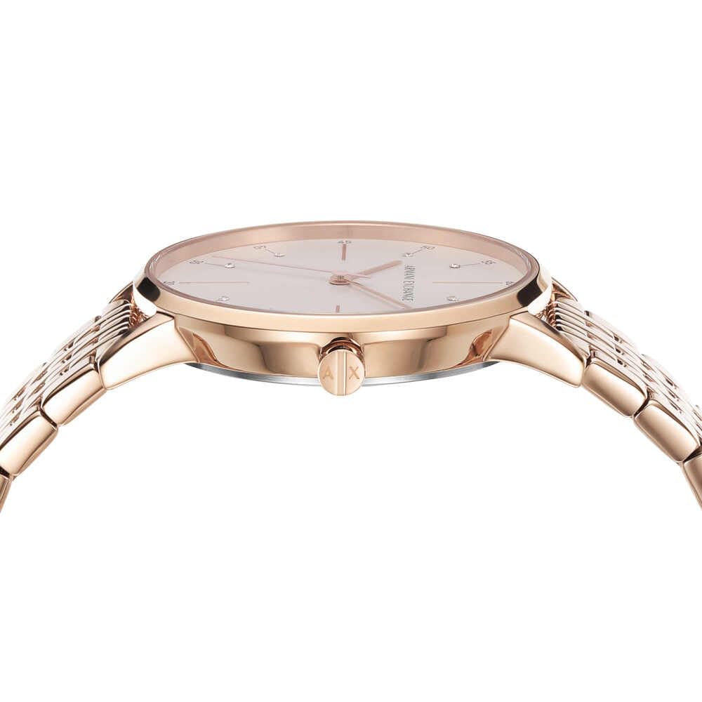 Armani Exchange Orologio da donna, Movimento al quarzo a tre lancette e cassa da 36 mm con cinturino in acciaio inossidabile