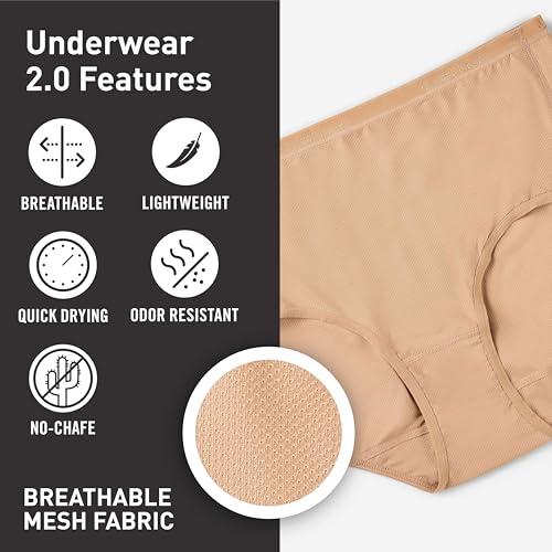 Image of ExOfficio Women's Give-N-Go 2.0 Full Cut Brief - Breathable Durable Easy Care Travel Underwear