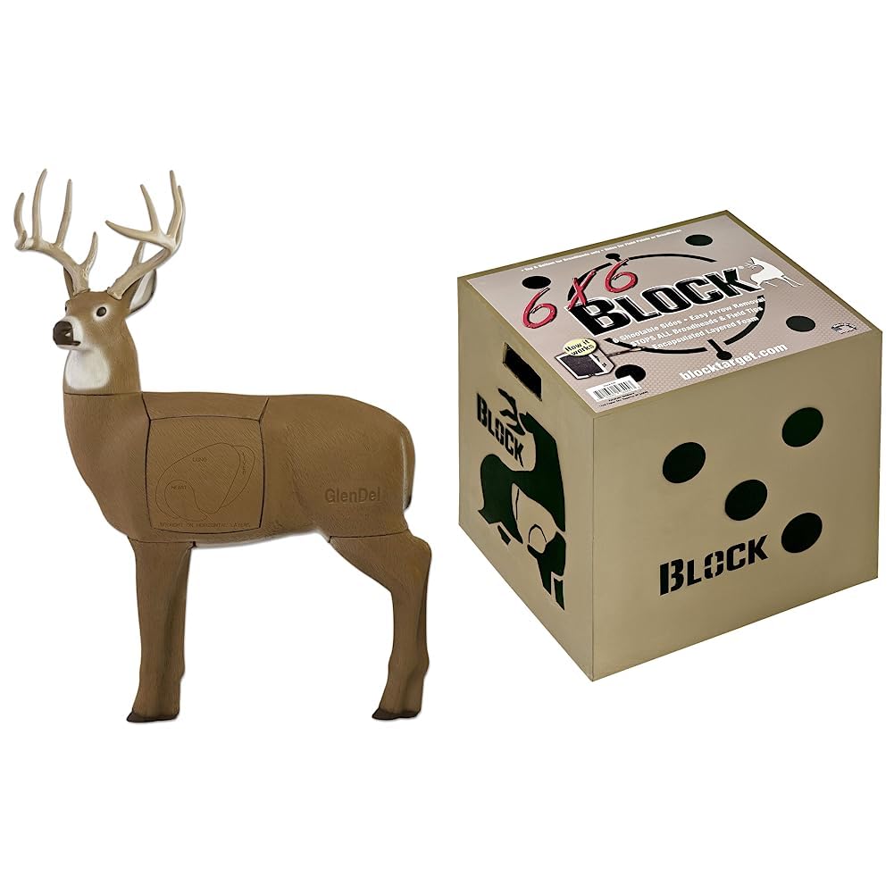 GlenDel Full-Rut Buck 3D Archery Target with Replaceable Insert Core