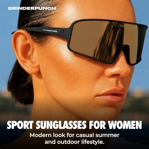 Image of grinderPUNCH Running Baseball Sunglasses for Men Women Sports Cycling Glasses Softball Sunglasses UV400 Protection