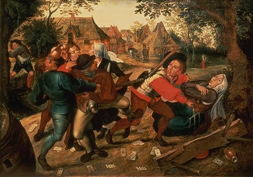 Tableau Les joueurs se querellent de Pieter Brueghel le Jeune impressions d'art premium