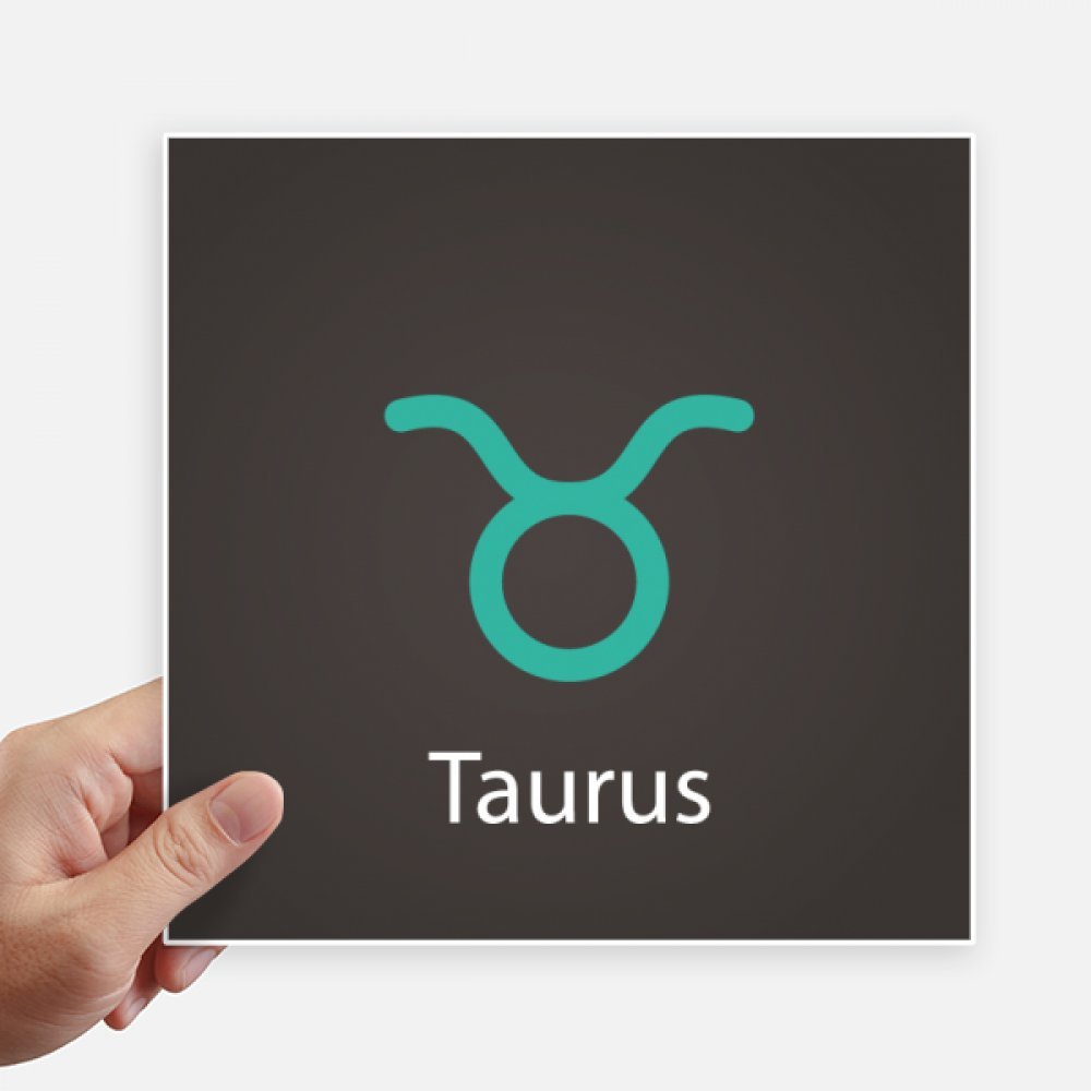 Autocollant carré Taureau de 20 cm pour personnaliser vos objets du quotidien