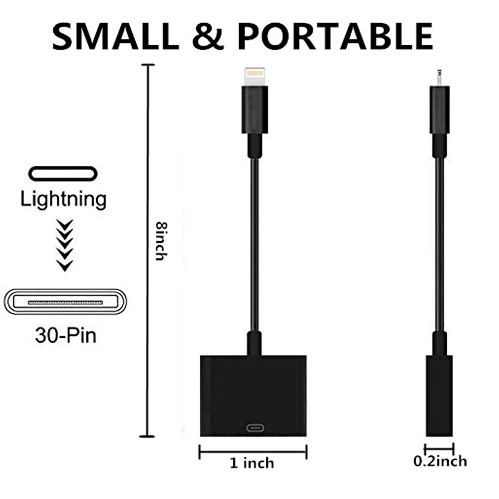 Amazon.co.jp: Apple Lightning - 30ピンアダプター [Apple MFi認証] 8