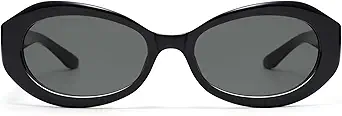 Retro Oval Sunglasses for Women Men Trendy 90s Round Sunnies AP3751