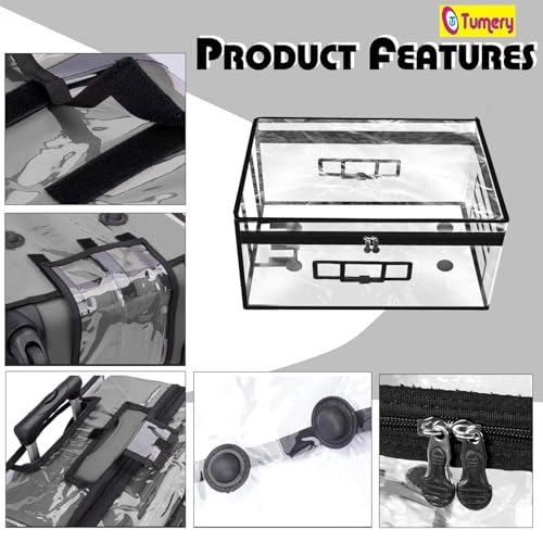 Image of Transparent Protective Zipper PVC Dust Proof Cover for Luggage /Suitcase Trolley Bags for All Brand (for Hard Luggage, 32 Inch)