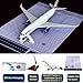 MACHASORS A350 Airplane Model 1/142 Scale A350 Model Plane with LED Lights and Airport Scene Accessories Ideal Display and Gift