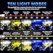 KXGTY LED pod spot lights for trucks Light Driving Spotlights White/Amber Fog Light with Mount Brackets Wire Harness Waterproof 70W Offroad Work Lights For Motorcycle J-eep Car Forklifts etc