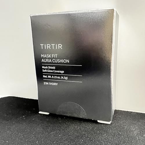 Image of TIRTIR Mask Fit Aura Cushion Foundation, Full coverage, Skin fit, Satin Glow Finish, Korean Cushion Foundation #21N IVORY| 4.5g