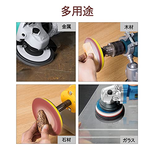 LEONTOOL 50 PCS 4 Inches Sanding Discs Hook and Loop 320 Grit Sanding Pads for Orbital Sander Round Orbital Sandpaper No Hole - Image 3