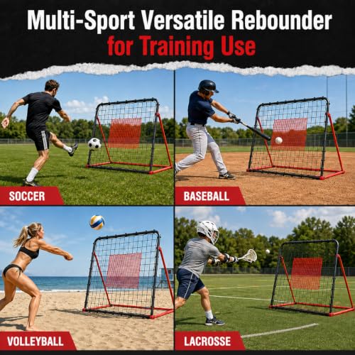 ZEALFEEL 10-Angle Soccer Rebounder Net