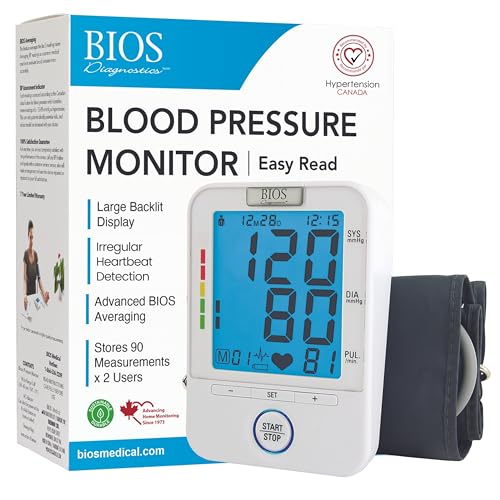 BIOS Diagnostic Blood Pressure Monitor - Easy Read, Easy to use, ...