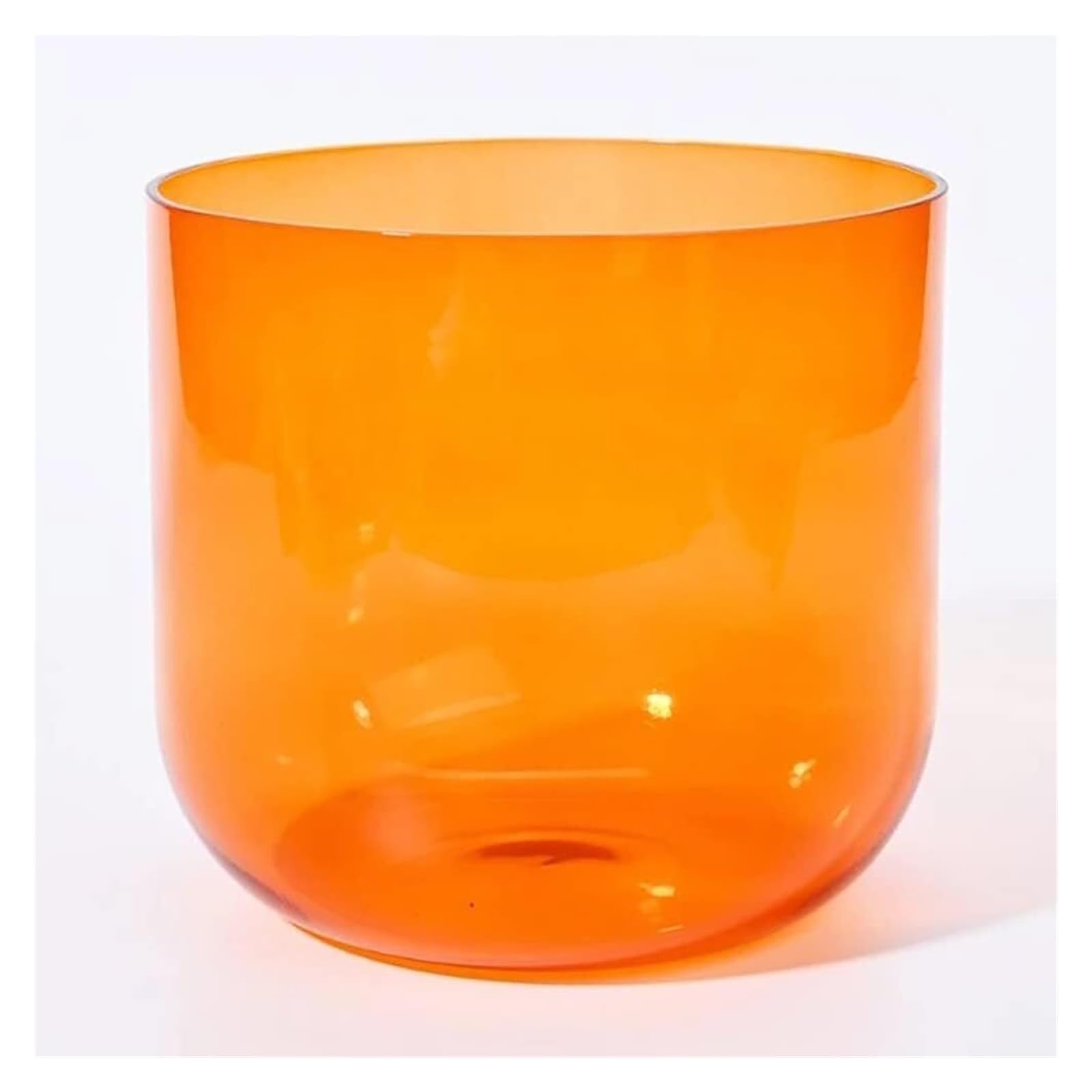SBCGFY Crystal Singing Bowl, 432hz,Orange For Ease Soul, Balancing Body Chakra, Yoga, Meditation, Therapy, Stress Relief, Calm Mind,7 Inch A
