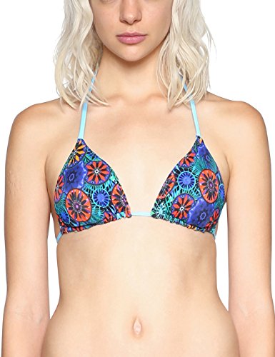 Desigual Biki_Eve Parte de Arriba de Bikini, Azul (Turquoise 5070), (Talla del...