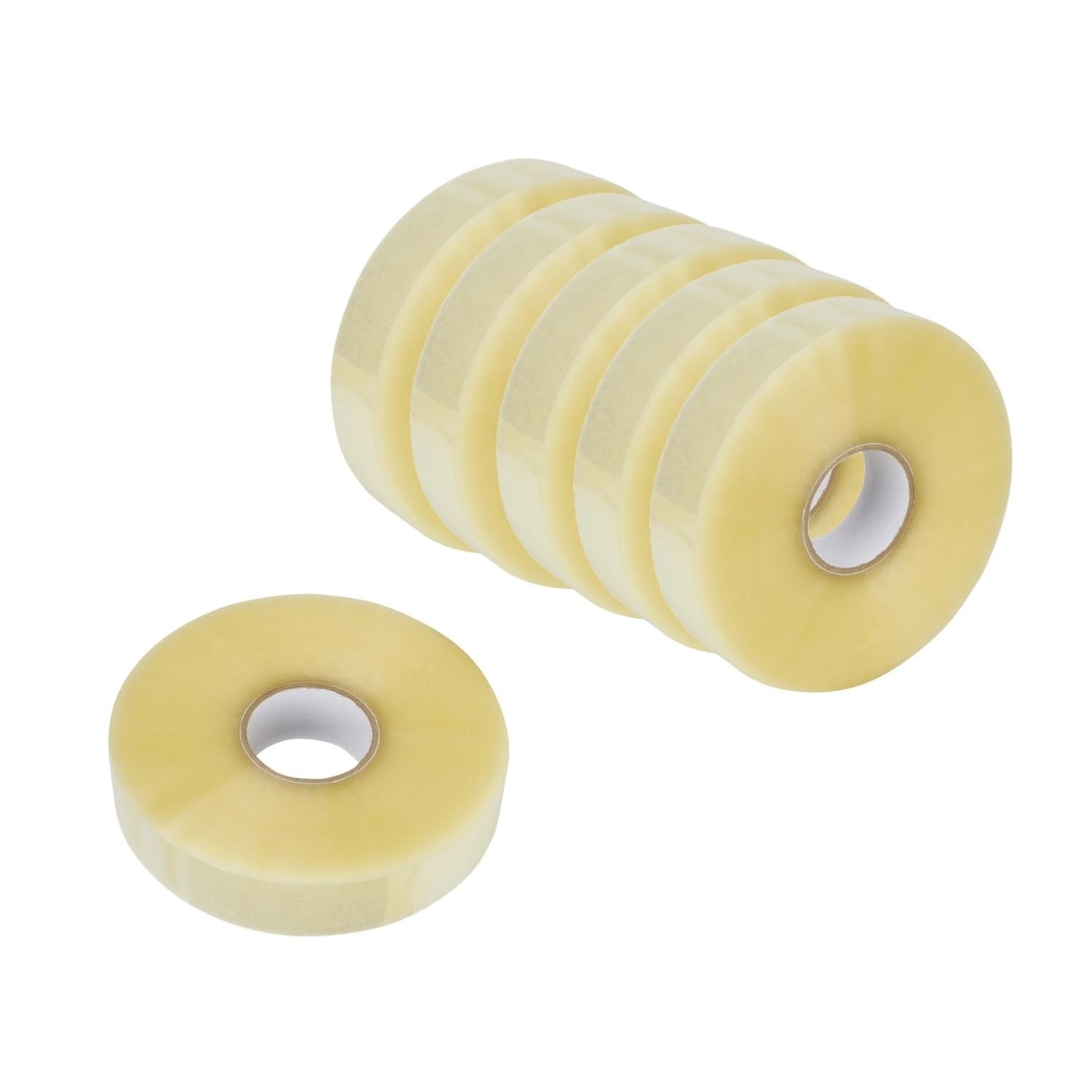 ARLI 6 nastri adesivi per macchine, 48 mm x 990 m, trasparenti su base PP con colla acrilata, per sigillatrici di cartone, macchine imballatrici, 6 rotoli