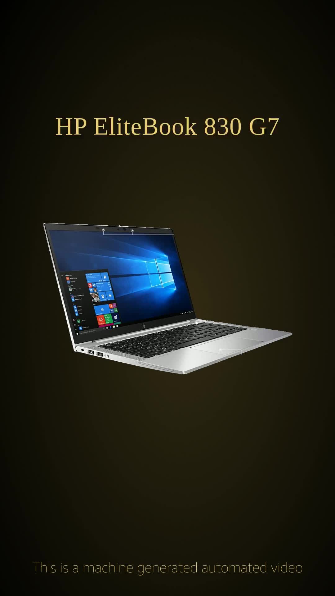 Refurbished) HP EliteBook 830 G7 13.3-inch Full-HD Business Laptop