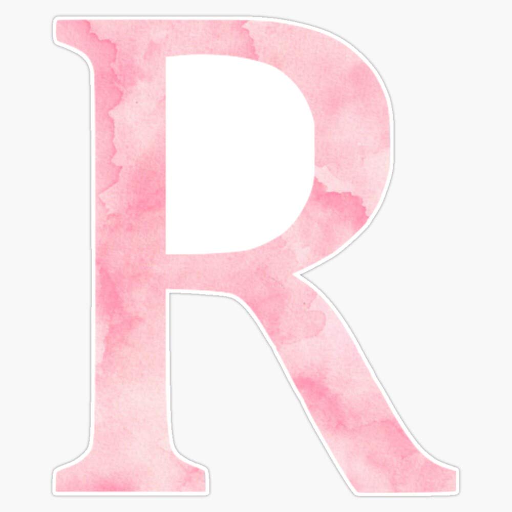 Letter R Pink Pink Letter R Lower Case Alphabet Girls Birthday Gift