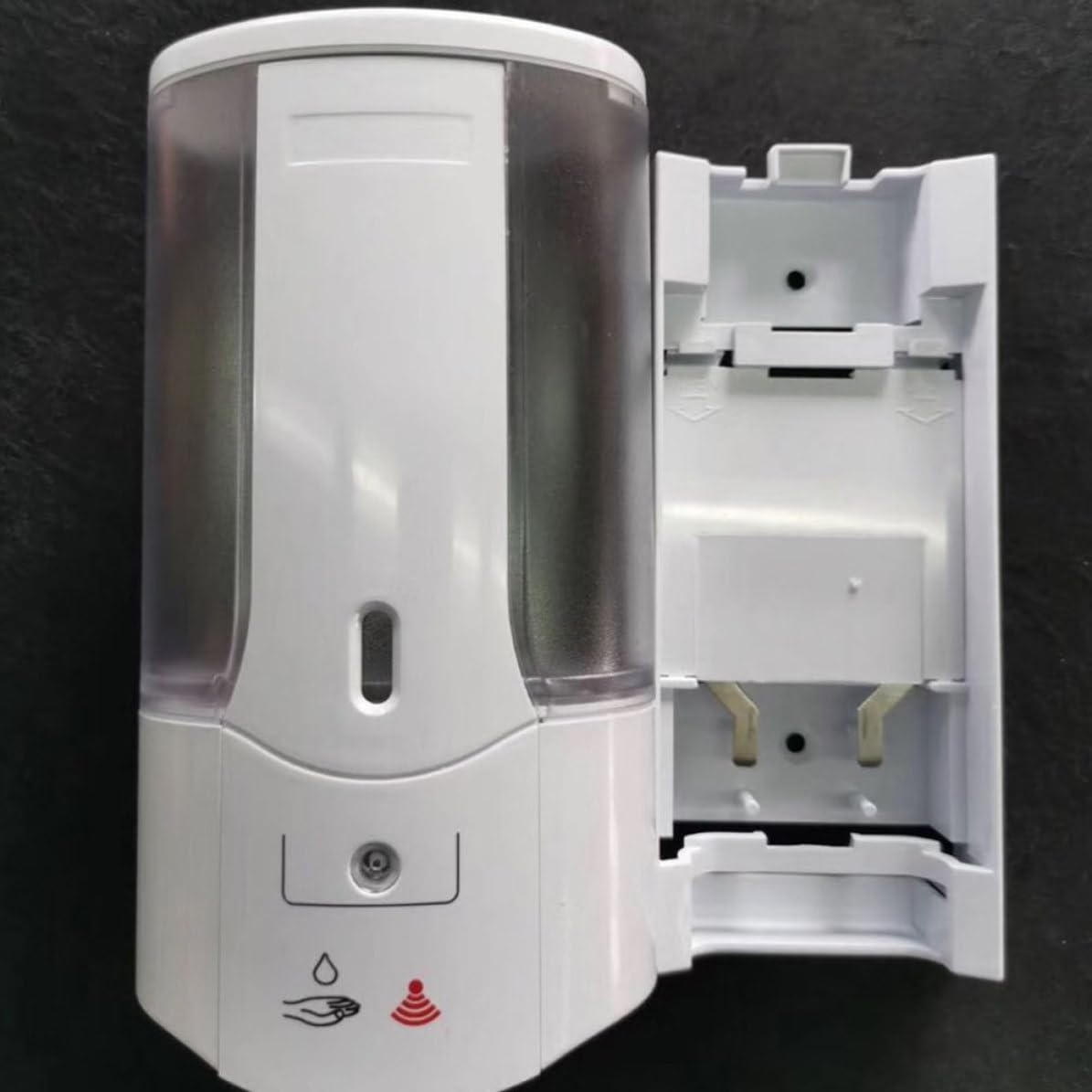 Dispensador Automático de Jabón Líquido de Pared Material Abs Capacidad 400ml Sensor Infrarrojo sin Contacto Manual Adecuado para Baño y Hotel