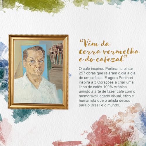 3 Corações Café Torrado e Moído Gourmet Portinari, Notas Florais, 250G