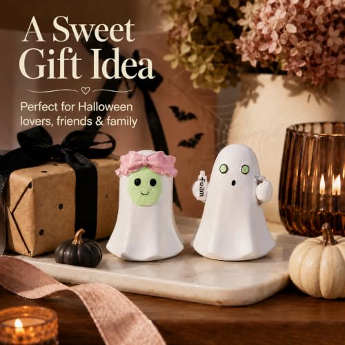 LFLKPY Halloween Ghost Decor Set of 2, Cute Ghost Figurines - image 8