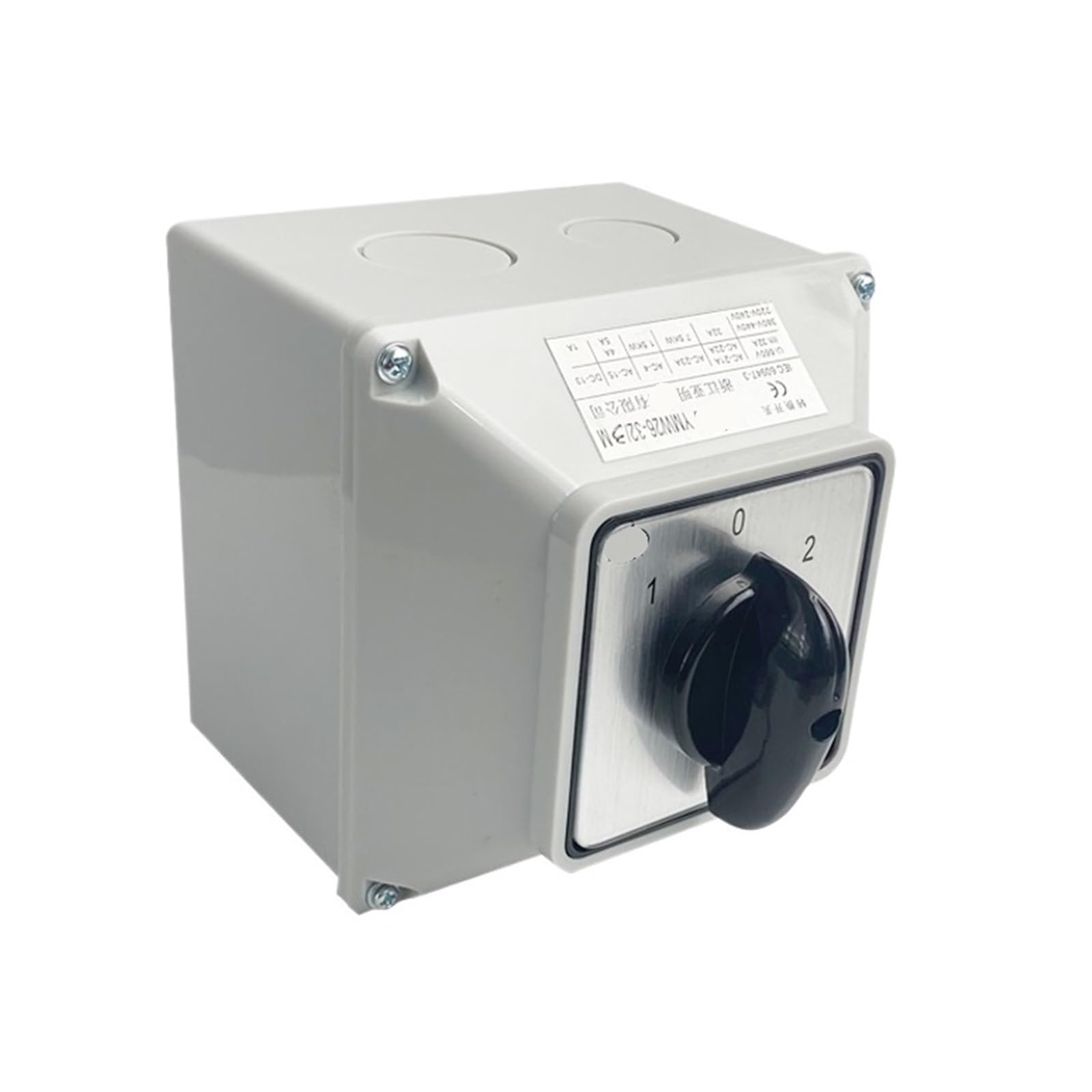 YWZVBSDCS LW26-32 YMW26-32/2M Changeover Cam Rotaris Switch 32A 2 Poles With Waterproof Box IP65 Select Interruptor(102 With Box)