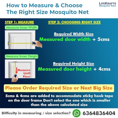 Lifekrafts Polyester Mosquito Screen Curtain for Main Doors, Balcony Mesh with Magnets (Brown, 210 x 90 CMs) (Image - 2)