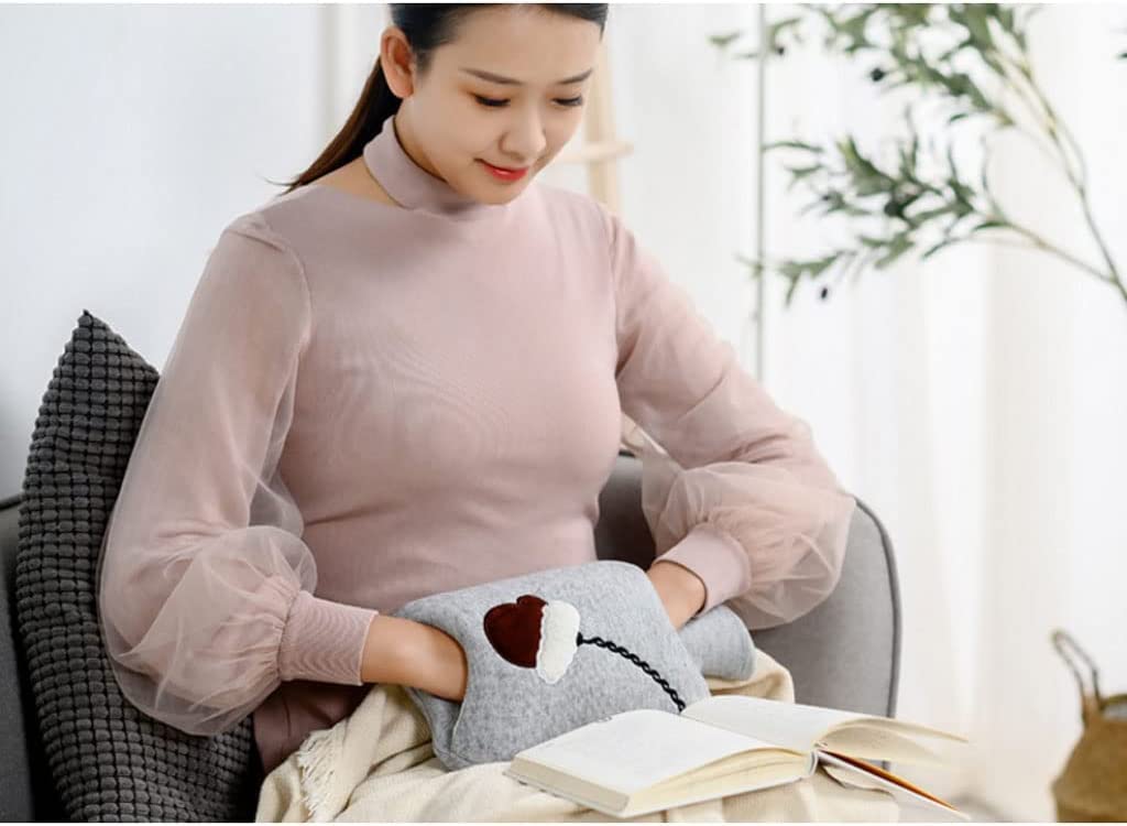 OLOTU Durevole Borraccia per Acqua Calda Grande da 2 Litri, Borsa per Acqua Calda Fredda in PVC per crampi Collo Spalle Sollievo dal Dolore, Borsa per Acqua Calda Portatile con Coperchio Portatile