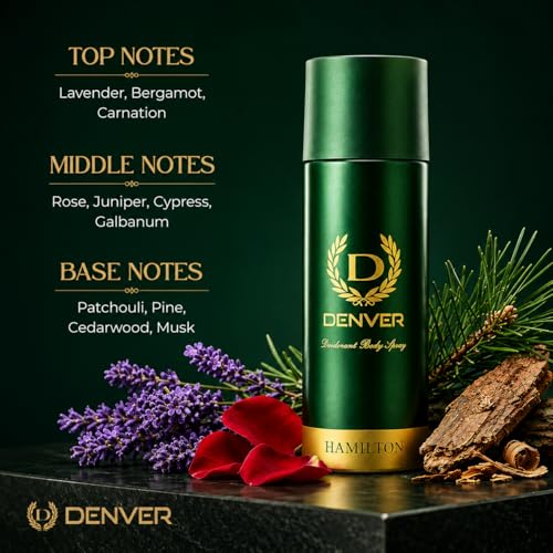Desodorante en Spray Denver Hamilton para Hombre, Pack x3 150 ml miniatura 3