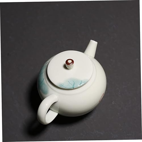 Miniatura 4 de Tetera de loto hecha a mano 5.1 fl oz de cerámica Kung Fu tetera adecuada para oficina en casa