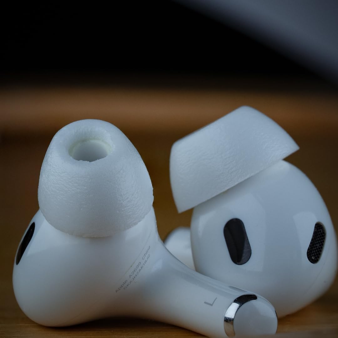 Comply TrueGrip MAX - Almohadillas de Repuesto de Espuma viscoelástica Apple AirPods Pro 1 y 2 | Comodidad Duradera, Durabilidad Extrema, Ajuste Seguro, Aislamiento de Ruido