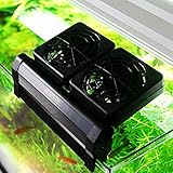 youyu6-2o521 EAT-Lampe für Reptilien Kühl Aquarium Fan Fish Tank Cold Wind Chiller Temperaturregelung Produkte 2 Einstellbare Level Wind 1/2/3/4 Fans Reptil-Wärmelampe (Size : 4 Fans)