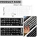 2 Stück Deutsche Tastaturaufkleber – Mattes Laminat, universell & kratzfest für Laptop, PC & Notebook (QWERTZ)