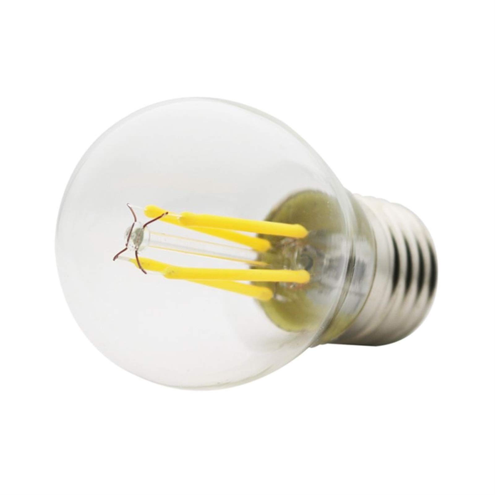 ANTYX 12V E27 LED Glühbirne 24v 36v 4W G45 Warm White 2700K 30W Equivalent 350 Lumen Nicht dimmbare AC/DC 12-36v Satz von 10 [Energieklasse A +]