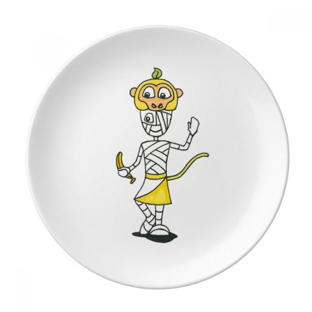 Assiette Egypte Momie Horus : rompez la monotonie de votre vaisselle avec la porcelaine 21cm