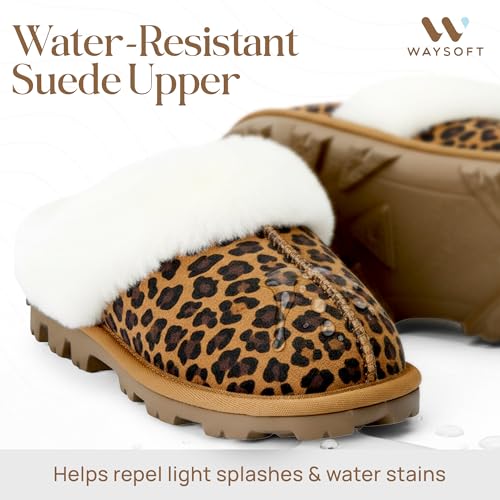 Image of WaySoft Women's 100% Genuine Australian Sheepskin Scuff Slippers