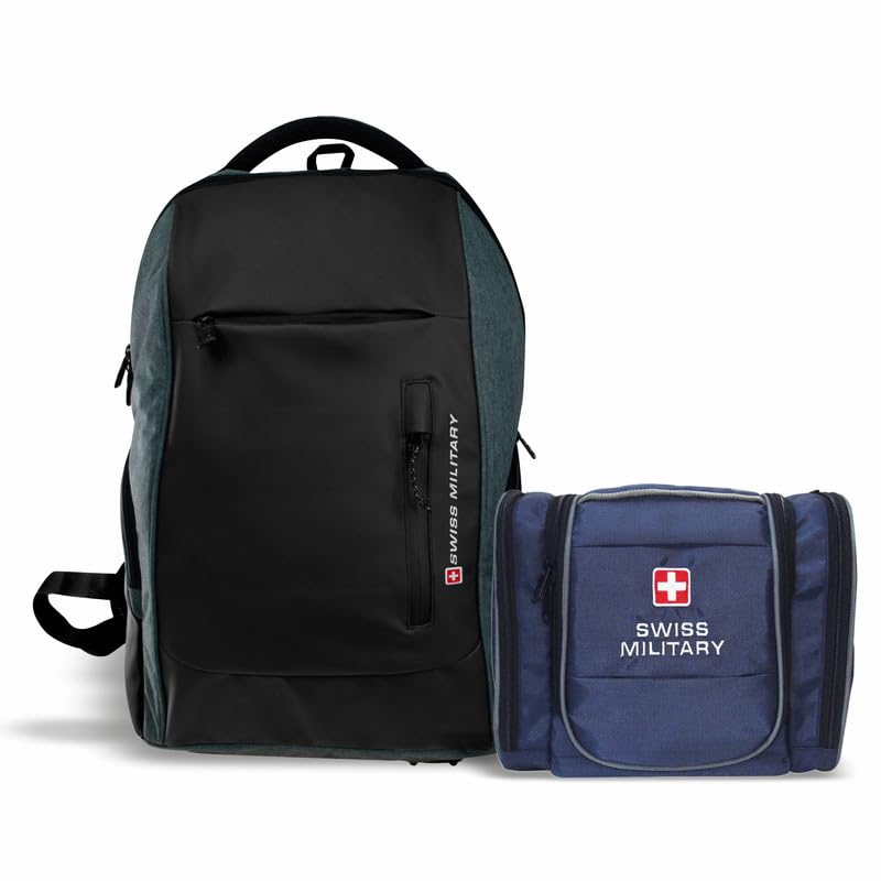 swiss military Combo of Backpack for Men with Utility & Quick Access Pockets, Water & Wear Resistant Backpack for Men-picture-19