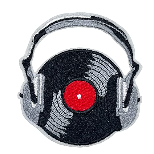 Alpine Volksmusik 2 by Best Service 6 Music Patches, Headphones DJ Embroidered Iron on Patch for Backpack DIY