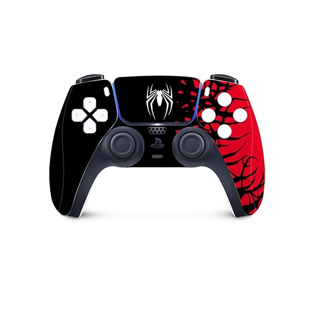PSS PS5 Controller Skin Vinyl Decal Sticker Protective Cover Compatible for Play-Station 5 Wireless Controller Gamepad Skin Accessories (Spider/Man Theme)