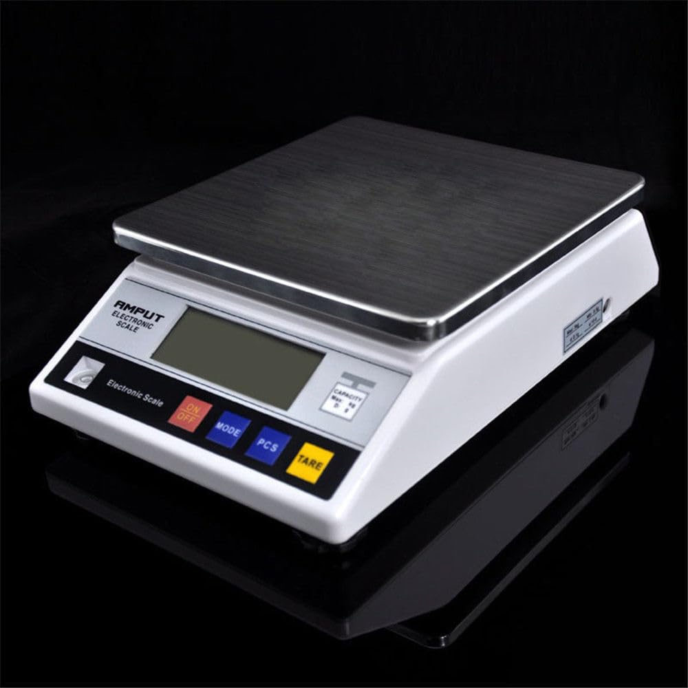 Báscula digital electrónica, 7,5 kg/0,1 g, báscula de cocina digital, báscula de laboratorio con pantalla LCD para cocina, mesa, oficina