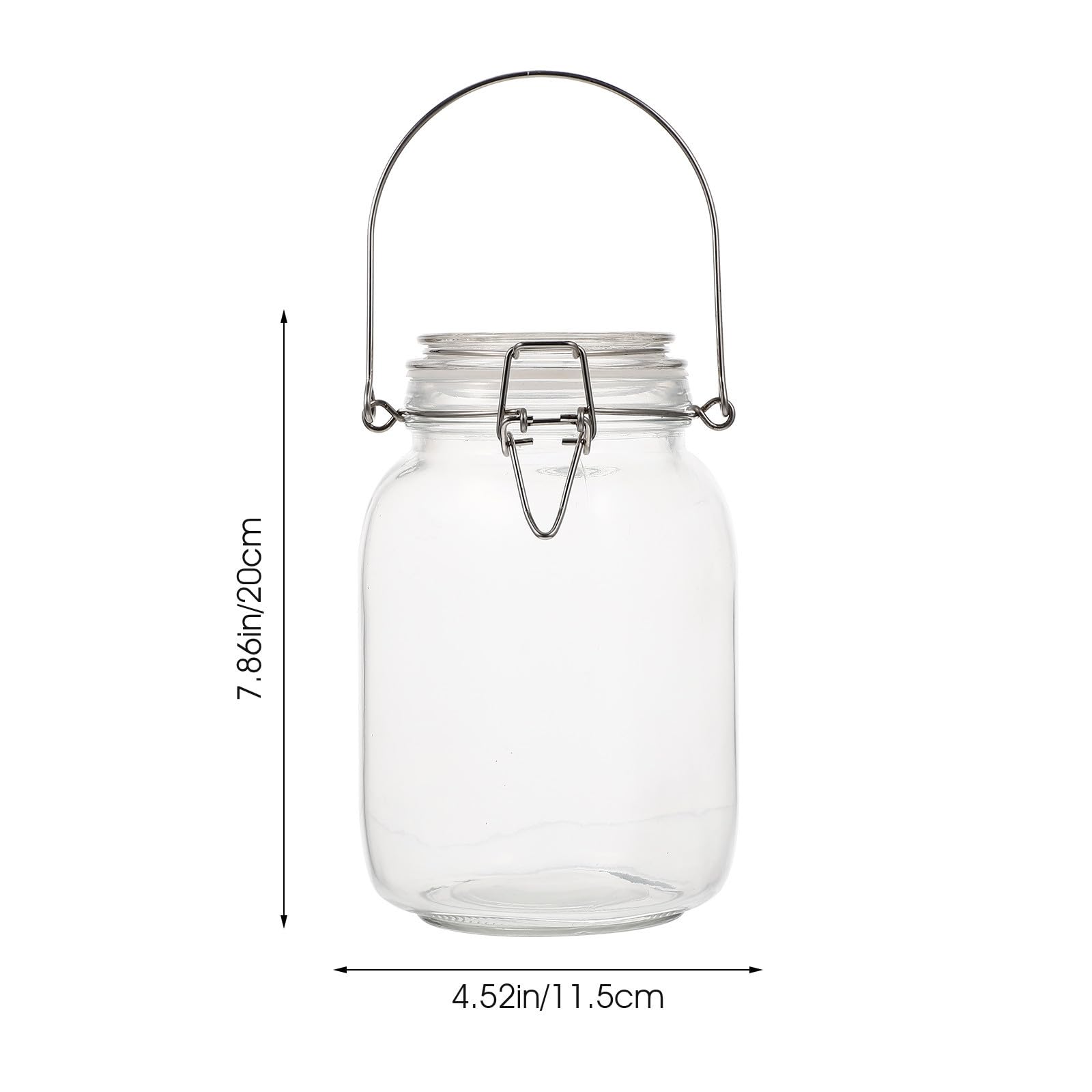 BETOOKY Tarro de Almacenamiento Hermético de Vidrio de 1.5l Diseño Sencillo para Encurtidos y Alimentos, Recipiente Resistente Tapa Sellada para Cocina Doméstica
