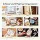 NIIMBOT Etikettendrucker B21, Selbstklebendes Etikettiergerät Bluetooth Beschriftungsgerät Sticker Drucker Label Printer für Lernen, Studiennotizen, Bilderdruck, Scrapbooking, enthält 230 Etiketten