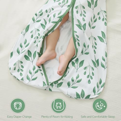 Image of JELLYMONI Baby Sleep Sack 18-24 Months 100% Cotton Wearable Blanket, 0.5 TOG Soft Lightweight Toddler Sleeping Sack 3 Pack 2-Way Zipper Newborn Sleep Sacks