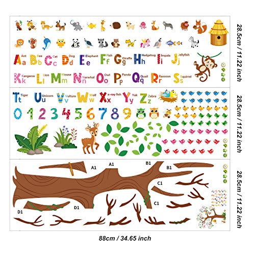 Zonon 3 láminas decorativas de vinilo para pared miniatura 2
