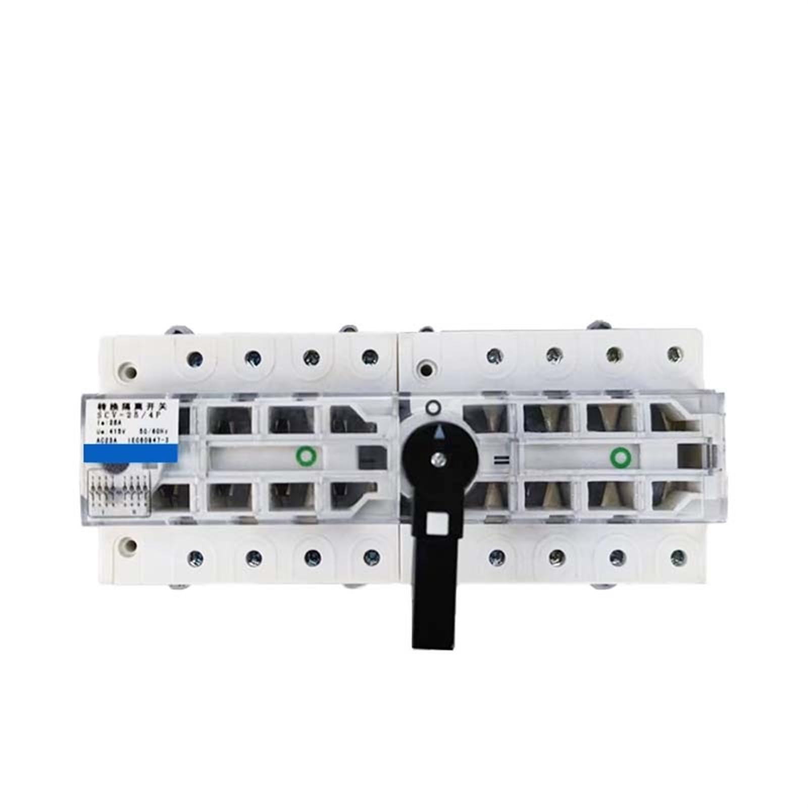 Interruptor de transferencia Doble fuente de alimentación Manual Control de 3 velocidades 3P 4P interruptor de aislamiento de transferencia 63A 80A 100A 125A disyuntor 1 Uds(3P,80A)