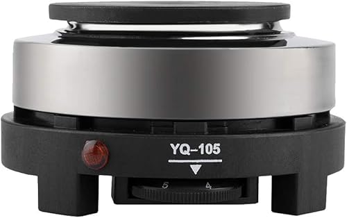 Miniatura 6 de Mini estufa de calentador eléctrico, placa caliente redonda de 500 W, Incensario portátil para encimera para el hogar, 110 V, para hervidor de