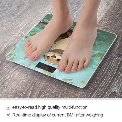 Báscula Digital Cartoon Cute Otter de Vidrio Templado miniatura 5