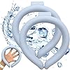 Neck cooling tube reusable wearable cooling neck wraps for summer heat cooling starts at 28c relief for hot flashes and fever smart ice neckband for all sports outdoor activities 2blue l  urban country home decor