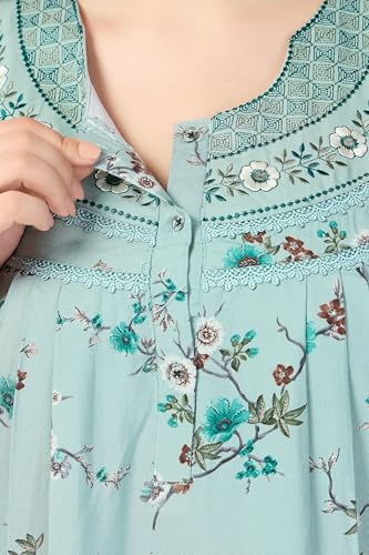 Image of Soulemo Women's Printed Nighty (Alpine) 1629