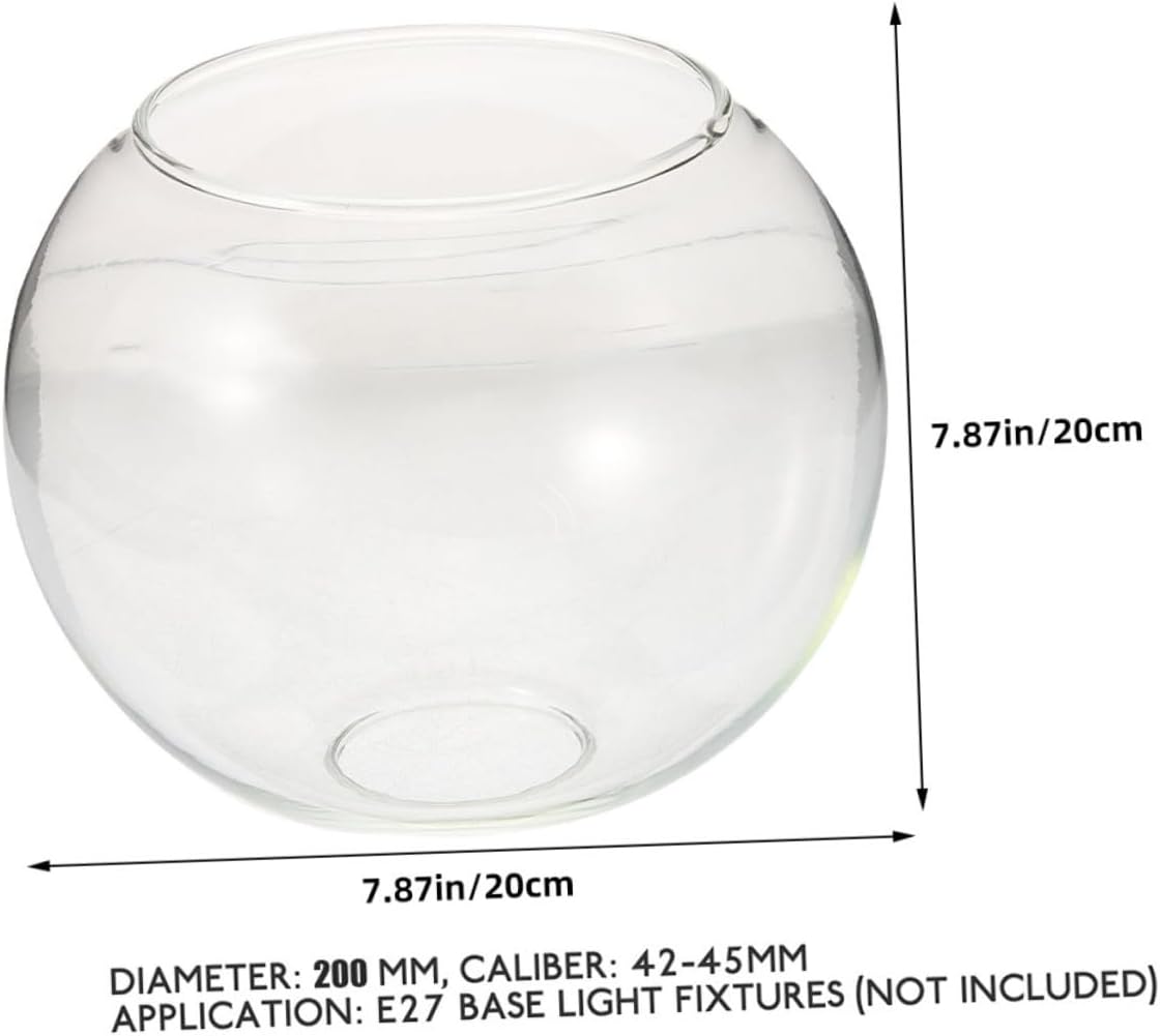 Glass Pendant Lamp Shade Double Hole Globe Light Cover Replacement Lampshade for E27 Chandelier Modern Light Fixture Suitable for Indoor Decor