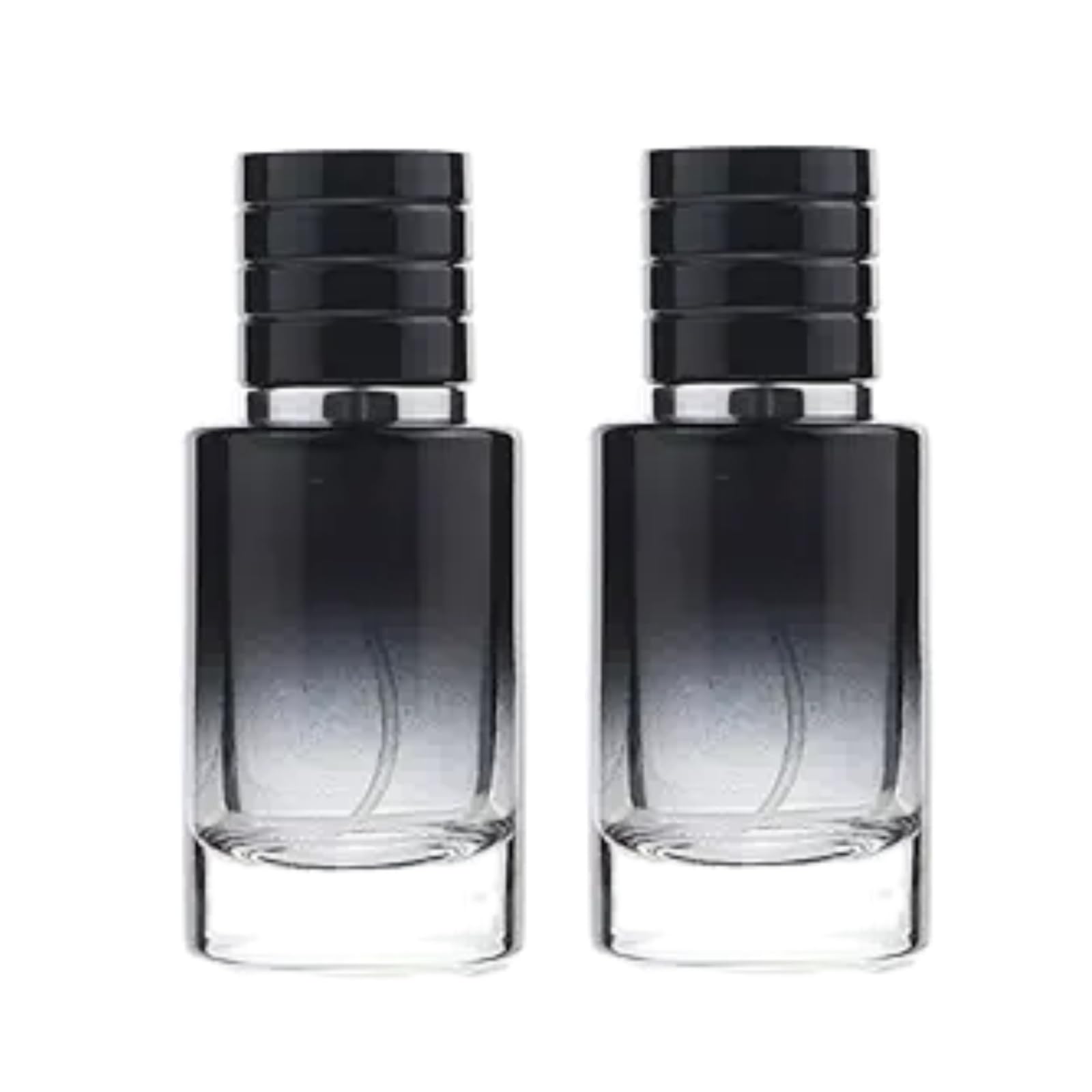 2Pcs Black Perfume Atomizer Portable High-Grade Glass Spray 30ml Refillable Small Bottle Travel Cosmetics Outdoor Dispensing Mini Spray Bottle,Refillable Containers,Refillable Cosmetic Spray Bottles