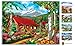 MasterPieces - 300 Piece Jigsaw Puzzle, Large EZ Grip Shapes, Mountain Hideaway, Fun for Adults, Seniors, Family, Kids, Non-Glare Finish, 18